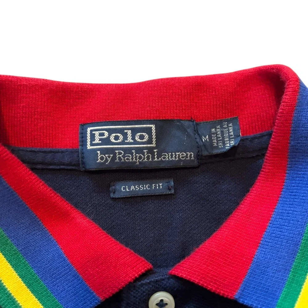 Polo Ralph Lauren Men's Classic Fit Navy‎ Hi Tech Short Sleeve Polo Shirt Size M